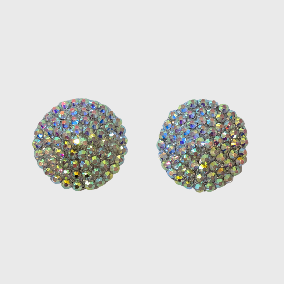 Classic Crystal AB Circle Pasties 4.0cm