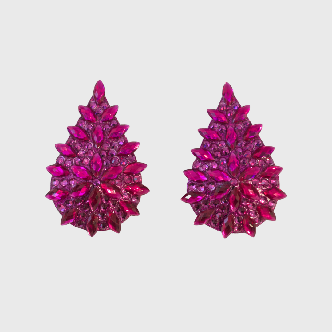 Fuchsia Teardrop Pasties 5.0cm