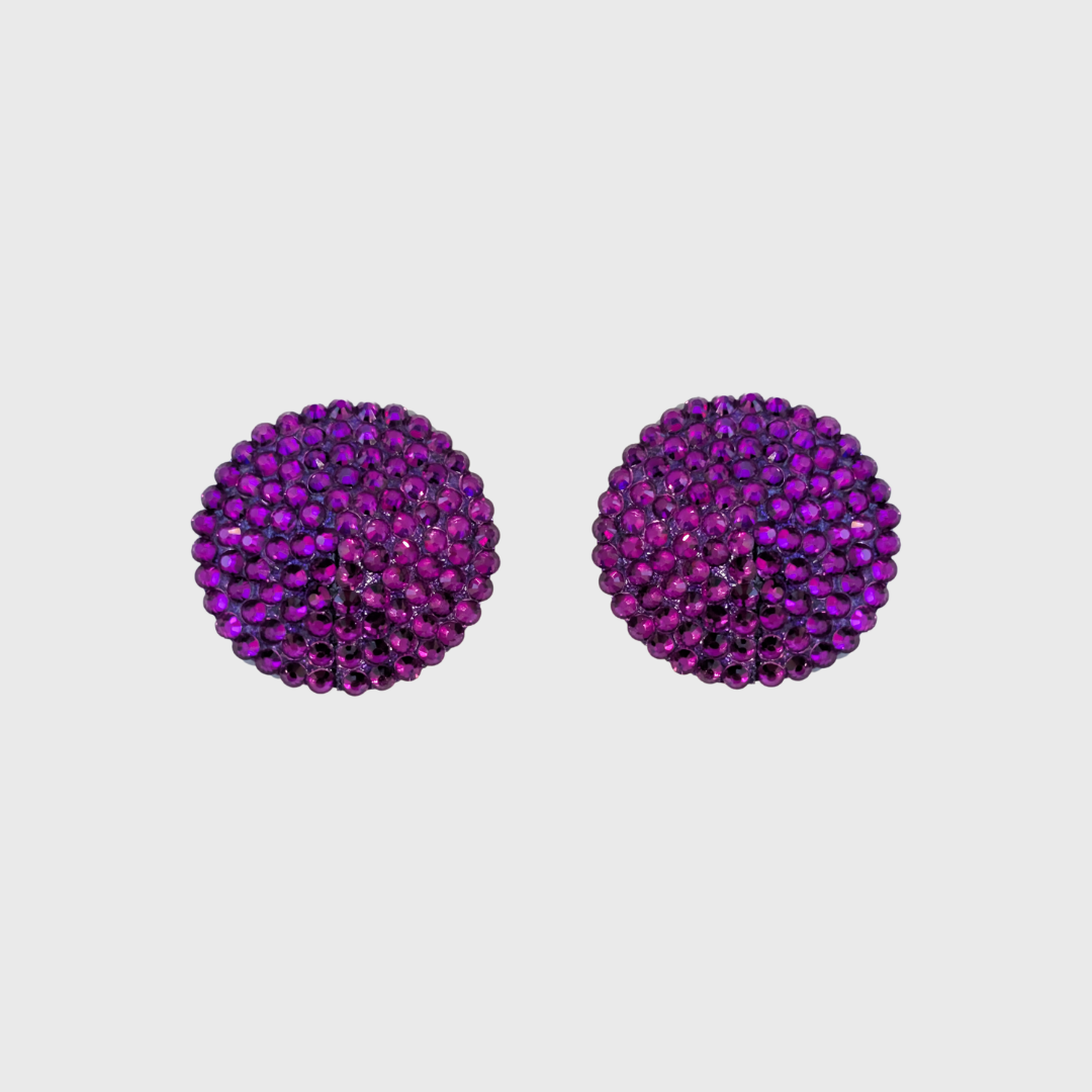Classic Purple Circle Pasties 5.0cm