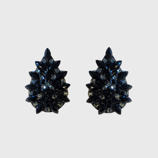 Navette Black Teardrop Pasties 4.0cm