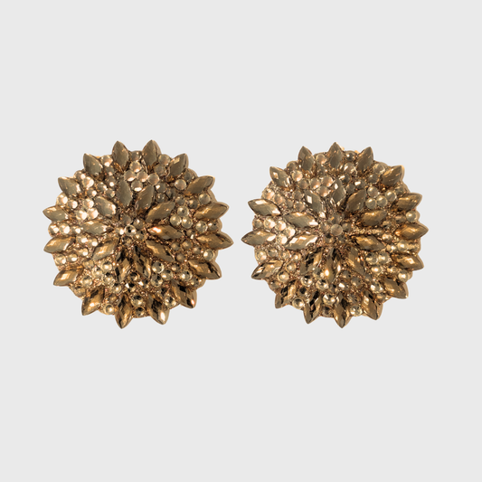 Navette Gold Circle Pasties 6.0cm