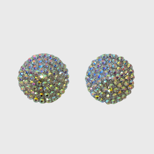 Classic Crystal AB Circle Pasties 4.0cm