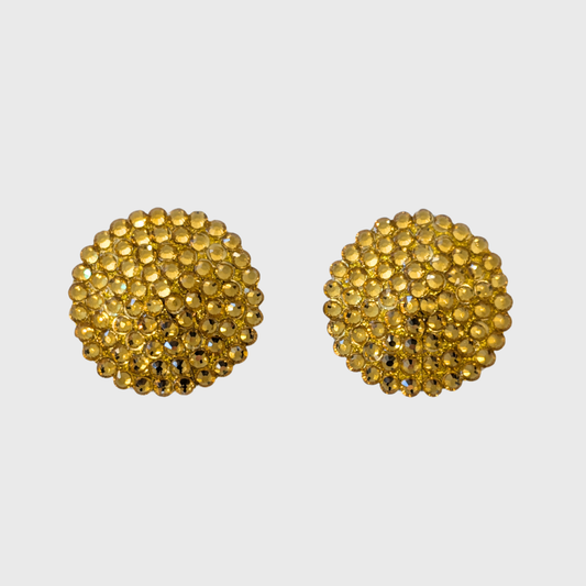 Classic Yellow Circle Pasties 4.0cm
