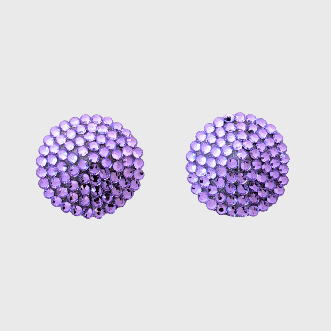 Classic Light Purple Circle Pasties 4.0cm