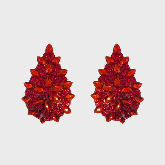 Red Teardrop Pasties 5.0cm