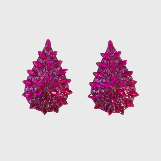 Fuchsia Teardrop Pasties 5.0cm