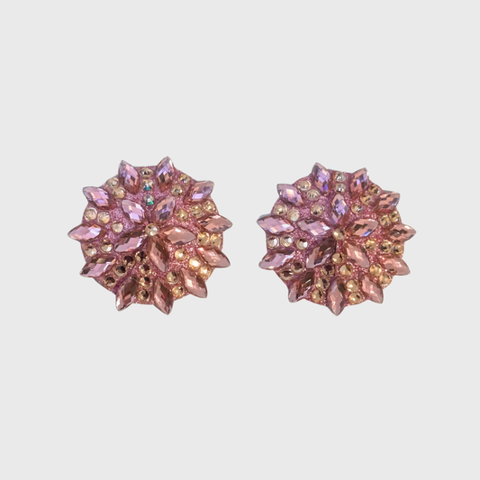 Navette Pink Circle Pasties 5.0cm