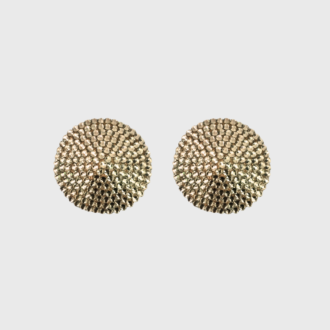 Classic Gold Circle Pasties 6.5cm