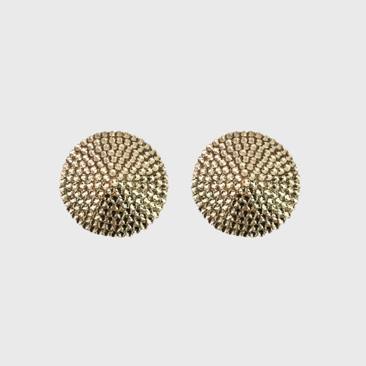 Classic Gold Circle Pasties 6.5cm