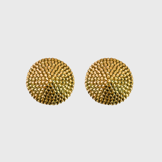 Classic Yellow Circle Pasties 6.5cm
